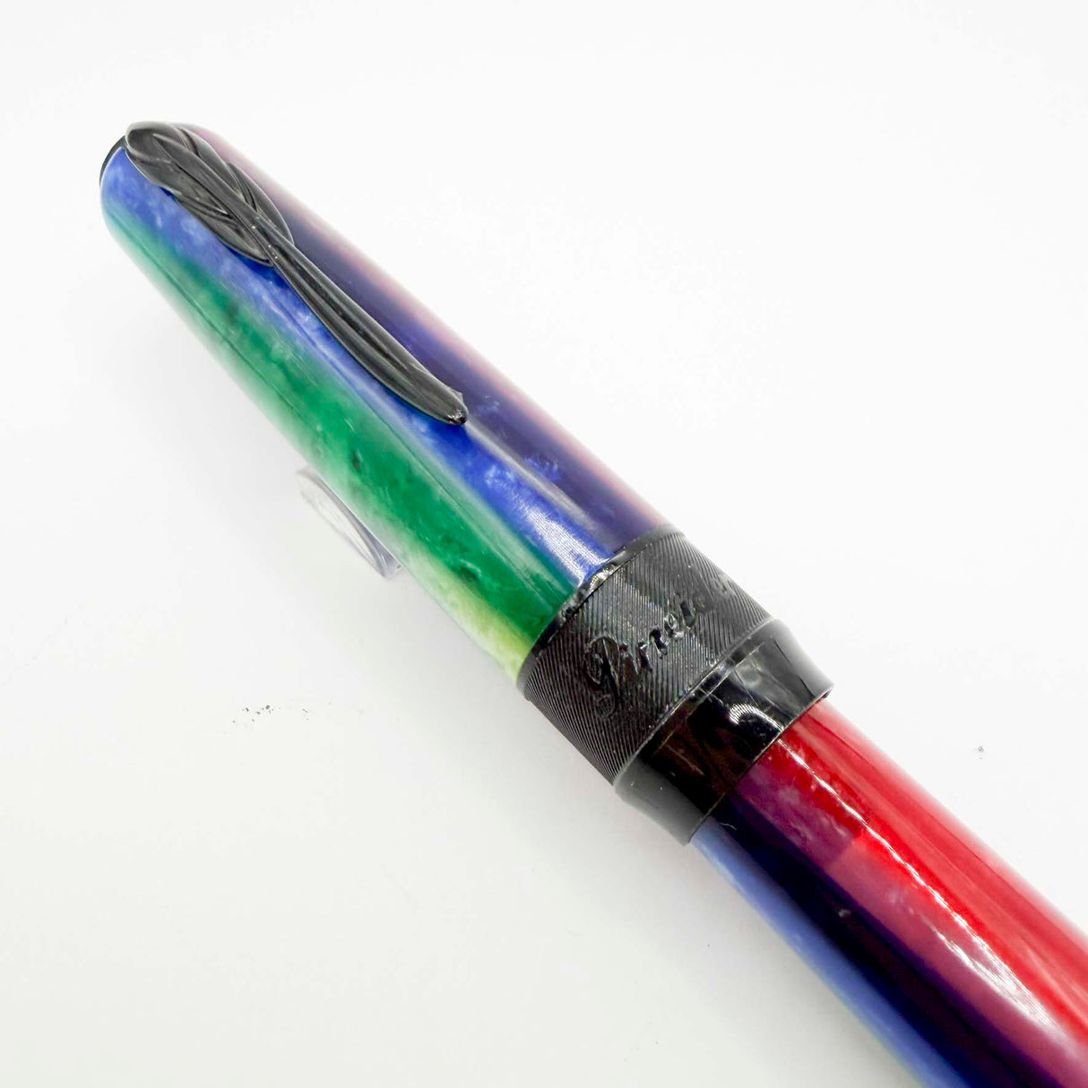 Pineider Arco Stilo Rainbow Fountain Pen Limited Edition La Grande Belezza - Fine 14kt Gold Quill Nib