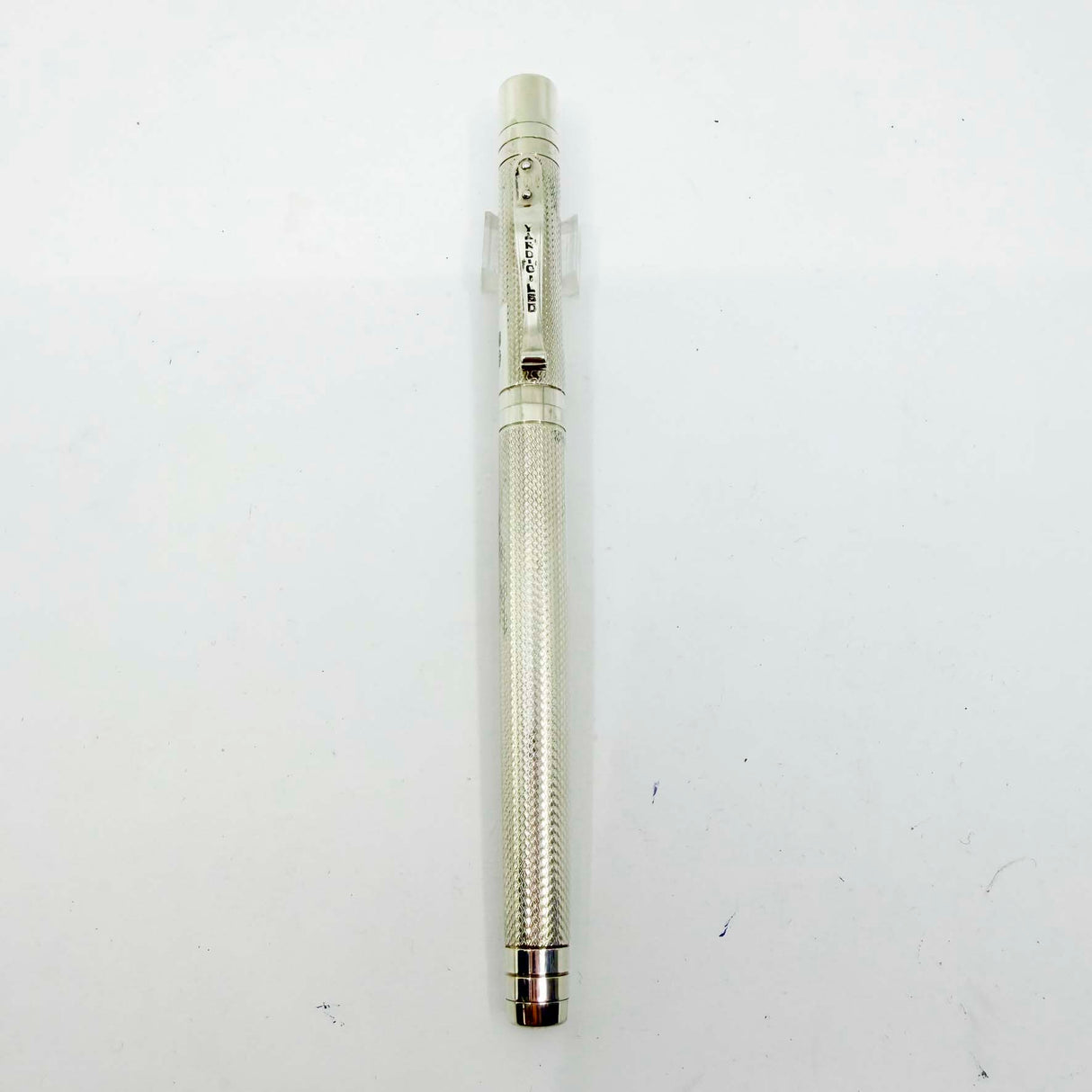 Yard-O-Led Viceroy Standard Barley Sterling Silver .925 Fountain Pen - Fine 18kt Gold Nib