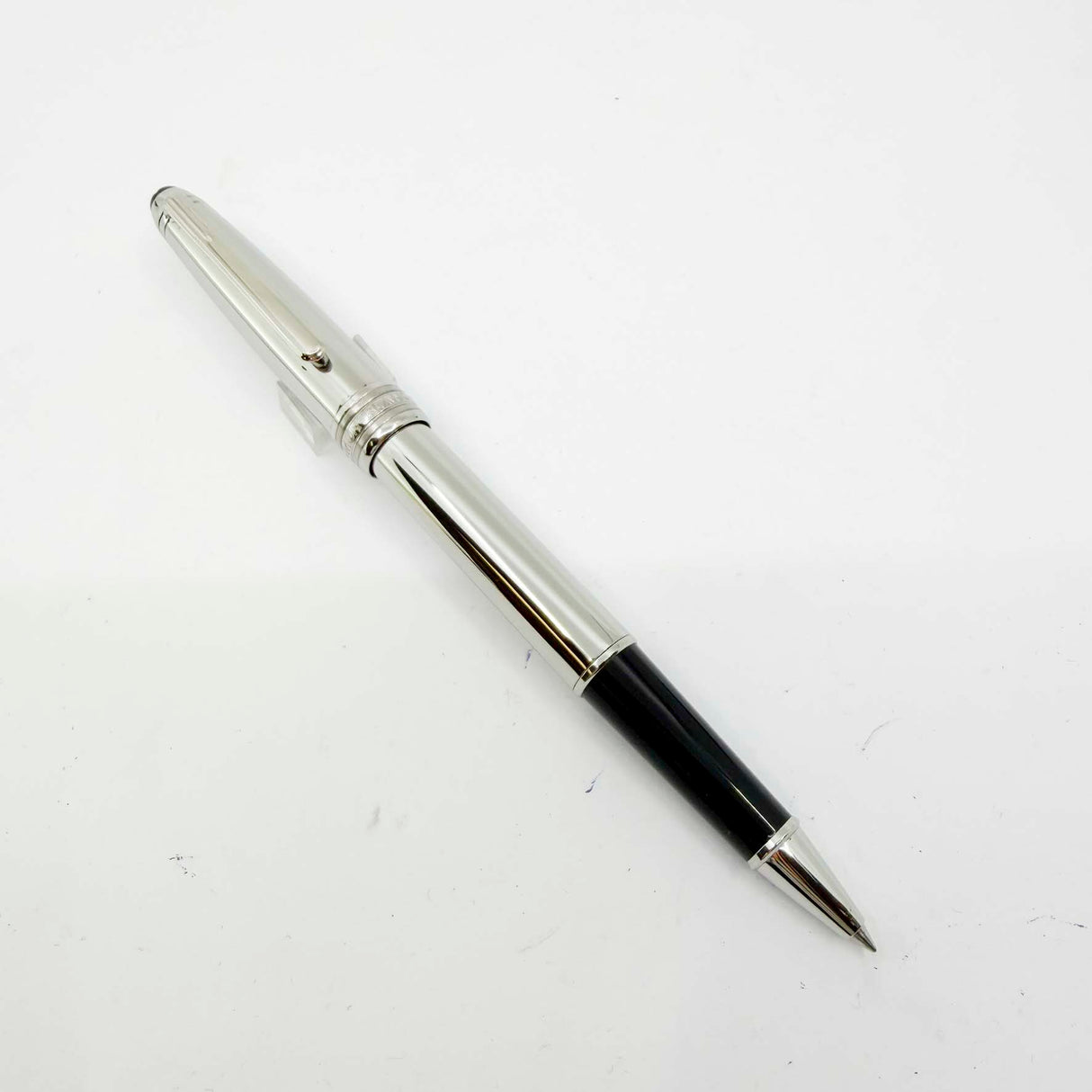 Montblanc Meisterstuck Solitaire Stainless Steel 163 Rollerball (No Pattern)