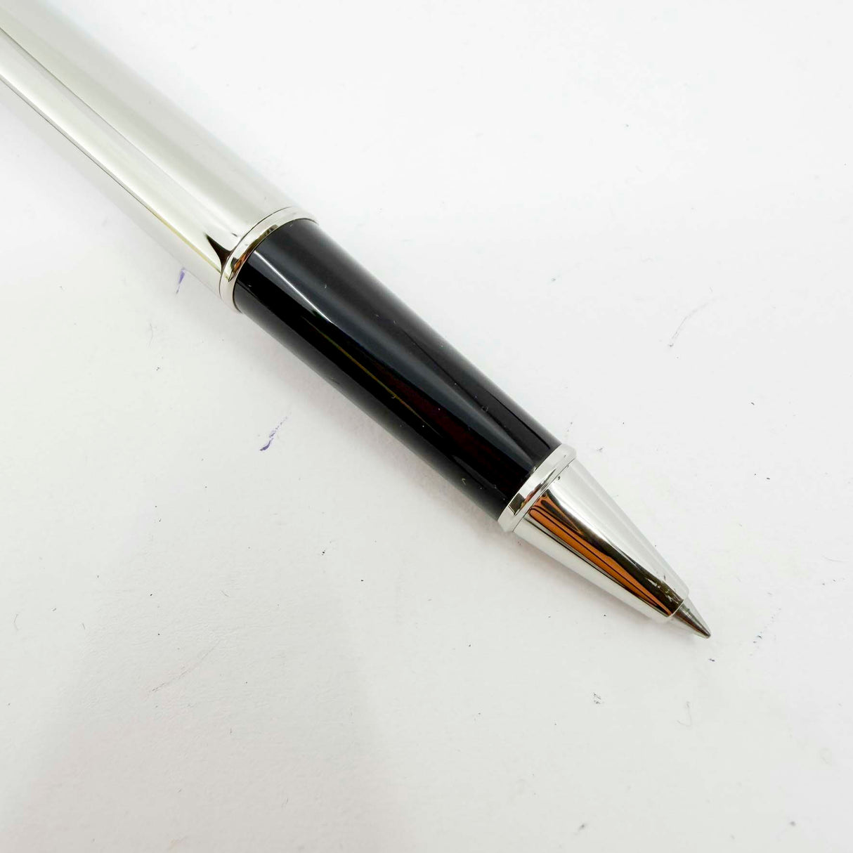 Montblanc Meisterstuck Solitaire Stainless Steel 163 Rollerball (No Pattern)