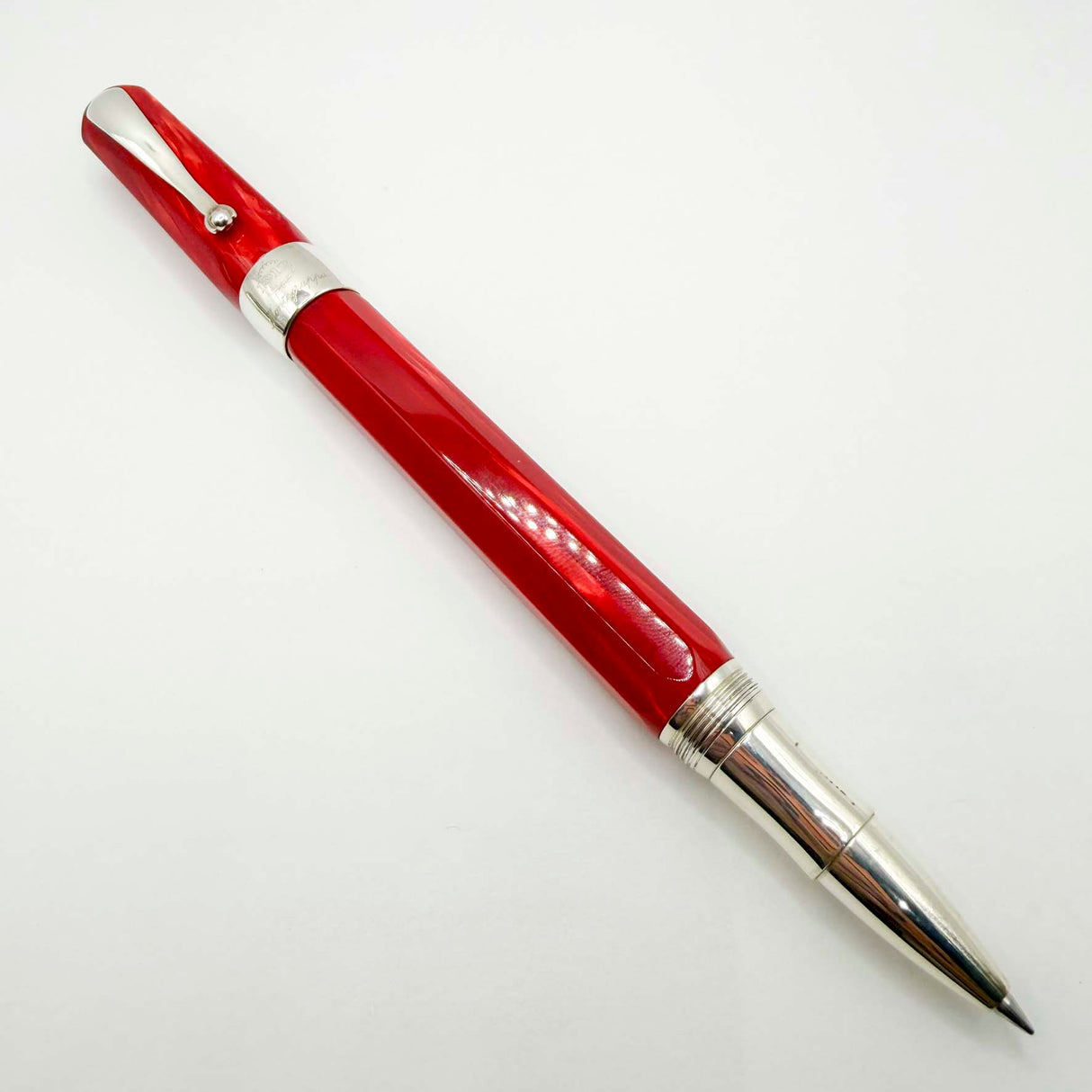 Montegrappa Symphony Lustrous Red Celluloid Octagonal Rollerball