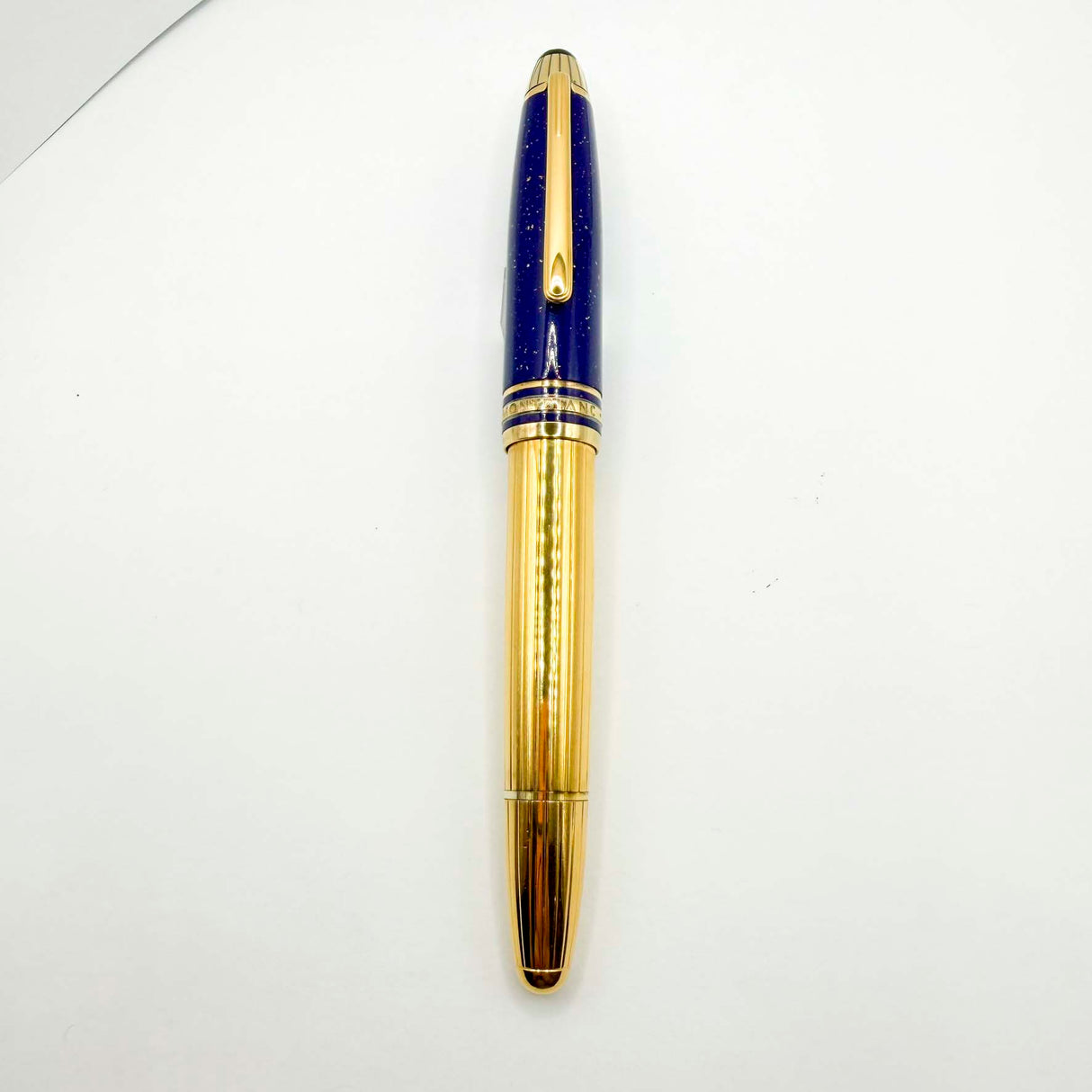 Montblanc Solitaire Ramses II Special Edition LeGrand #146 Lapia Lazuli & Gold Vermeil Fountain Pen - Flexible Fine 18kt Gold Nib