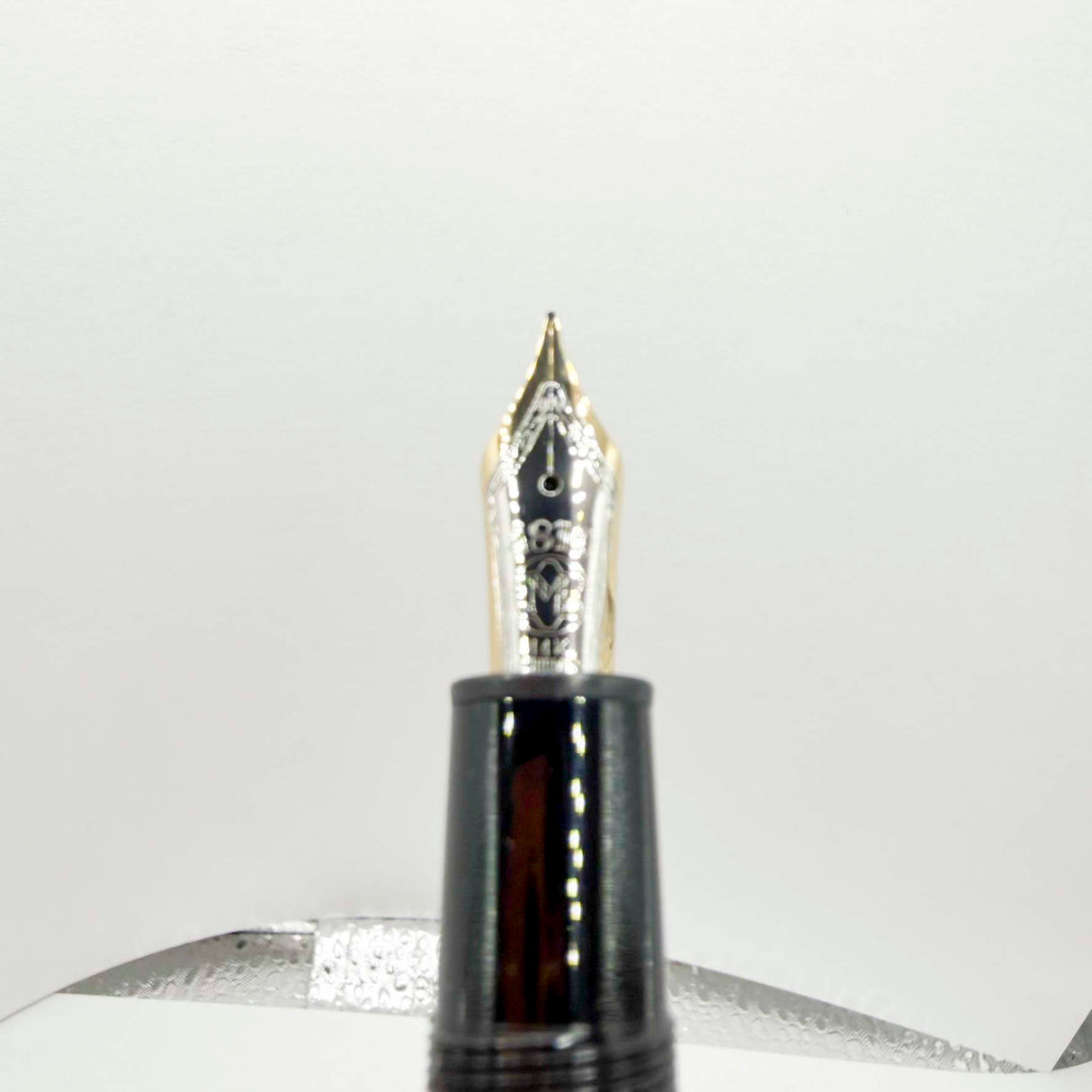 Montblanc Meisterstuck Black Resin #146 LeGrand Fountain Pen - Fine 14kt Gold Nib
