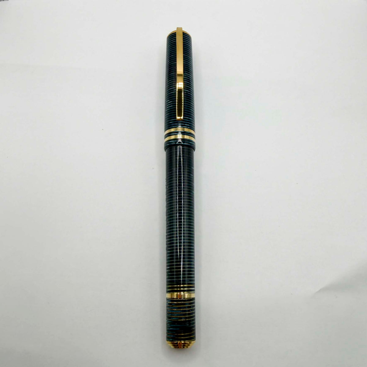 Visconti Honors the 90th Anniversary of Italy's Iconic Corsani Pen Shop Realized in the Final Stock of the Blue "Wall Street" Layered Celluloid Fountain Pen - Broad 14kt Gold Nib - An Edition of Only 20 Pens!