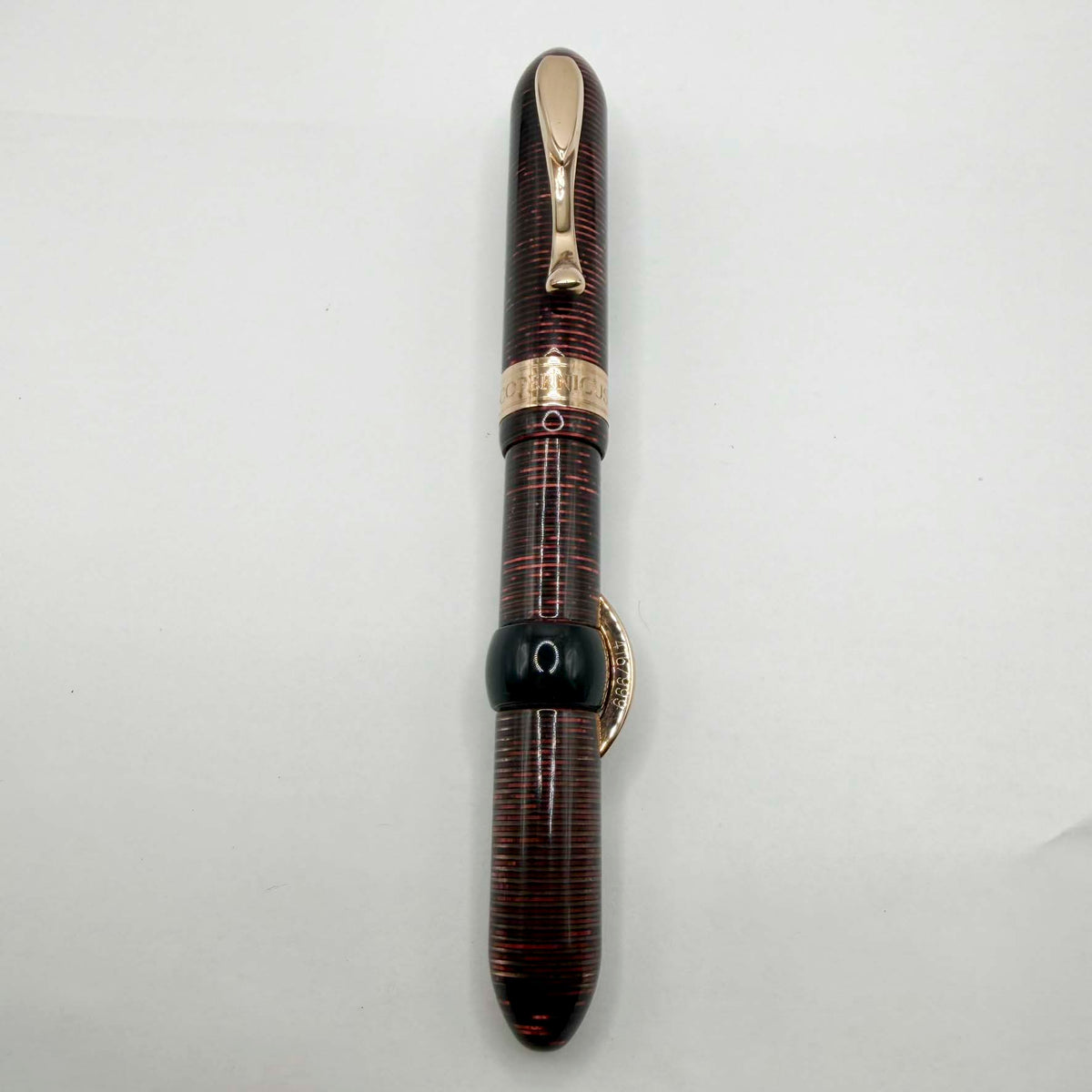 Visconti Copernicus Burgundy Celluloid Limited Edition Fountain Pen - Medium 18kt Gold Nib