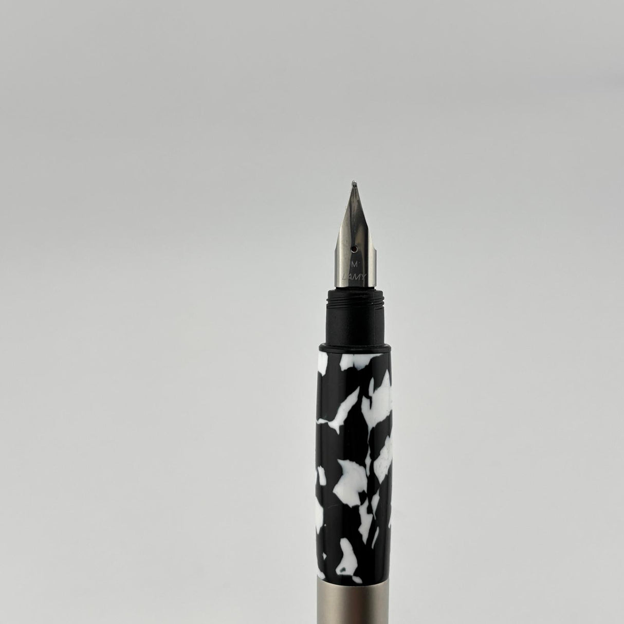 Lamy Accent silver brushed black and white Leopard skin - Fountain Pen