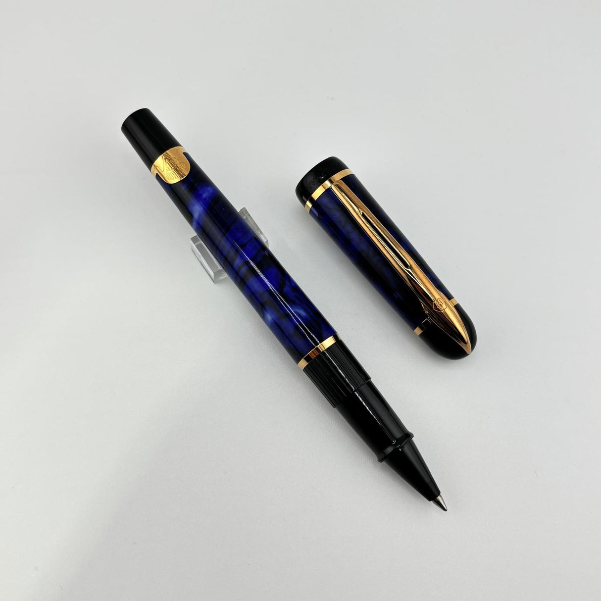 Waterman Phileas Blue Marble Set - Rollerball and Ballpoint