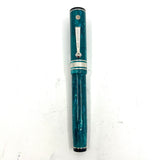 Wahl Eversharp Lustrous Marbleized Turquoise Decoband Oversized   Fountain Pen