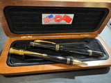 Parker Limited Edition World Memorial Duofold International Fountain Pen (Fine 18kt Gold Nib) and Ballpoint Pen Set - Circa 1992