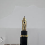 Montblanc Meisterstuck Mozart Black Resin Fountain Pen - Medium 14kt Gold  Nib