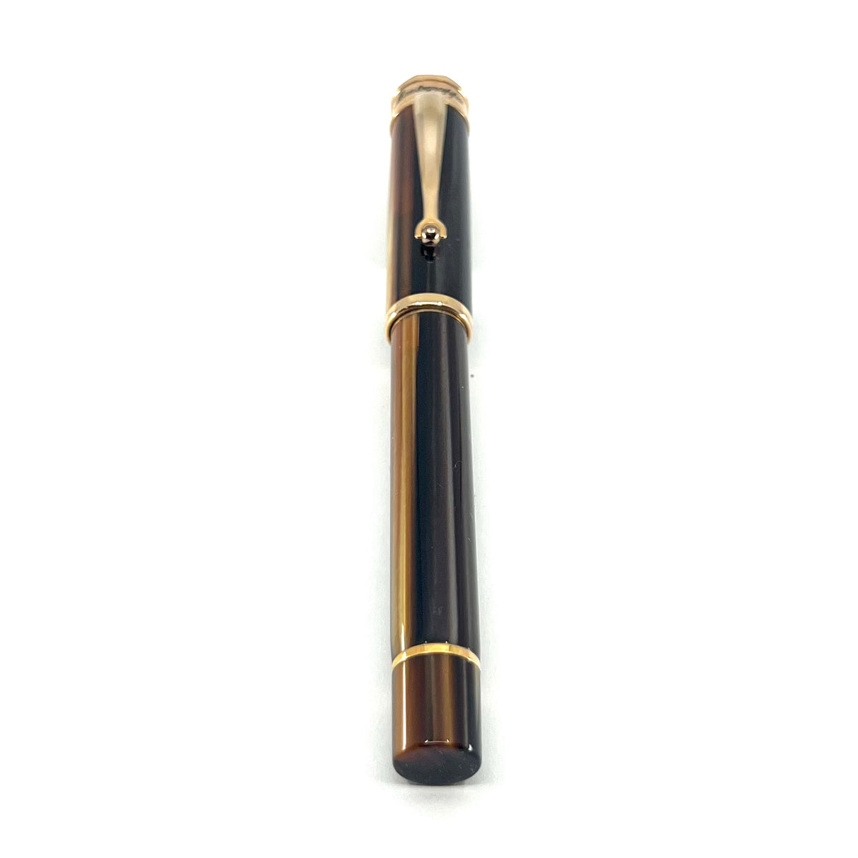 Montegrappa Ducale Brown Fountain Pen - Fine Gold-Plated Nib