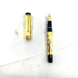 Sailor Kin Rei Maki-e Gold Leaf Courtesan/Geisha Fountain Pen - Medium 14kt Gold Nib