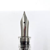 Pelikan M205 Clear Transparent Fountain Pen - Medium Stainless Steel Nib