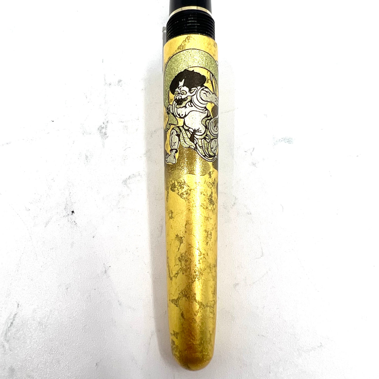 Platinum Gold Leaf Fujin Raijin  (Wind God & Thunder God) Fountain Pen