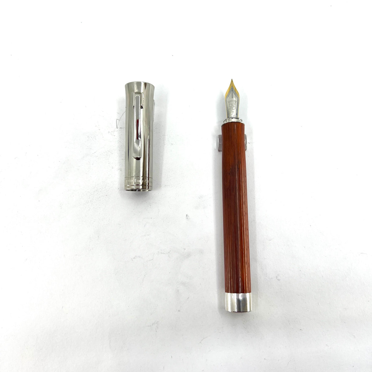 Graf Von Faber-Castell Intuition Platino Pernambuco Wood Fountain Pen - Fine 18kt Gold Nib