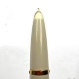 Parker 100 Honey White Fountain Pen - Brushed Gold Plated Cap & Ivory Finish Barrel