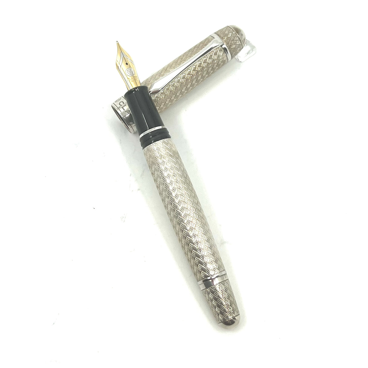 Classic Pen Vannerie CP8 Oversized Sterling Silver Limited Edition Fountain Pen (2008)