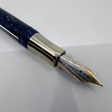 Visconti Amigdala "You & Me" Blue Marbled Limited Edition Fountain Pen  - Fine 14kt Gold  Nib
