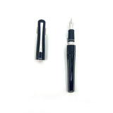 Pilot-Namiki Black Lacquered Bamboo Metal Oversized Fountain  Pen - Medium 14kt Gold Nib