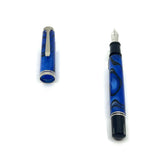 Pelikan M805 Blue Dunes Fountain Pen - Extra Fine 18kt Gold Nib