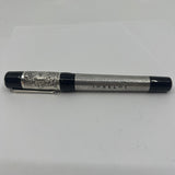 Delta Jubileum Sterling Silver Lever-Fill Limited Edition Fountain Pen - Medium 18kt Gold  Nib