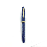 Sailor Magellan Blue on Blue Marbled Fountain Pen Special Edition! - Broad 21kt Gold Nib - RARE!