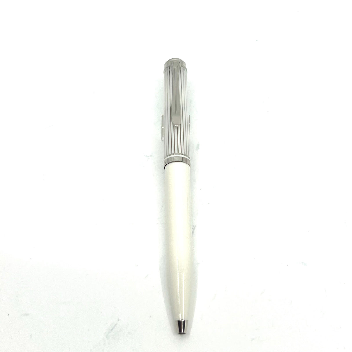 Pelikan K605 White Transparent Striped Ballpoint Pen