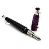 Signum (Italy) Python - Variegated Purple Python Skin Fountain  Pen