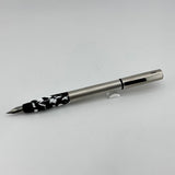Lamy Accent silver brushed black and white Leopard skin - Fountain Pen