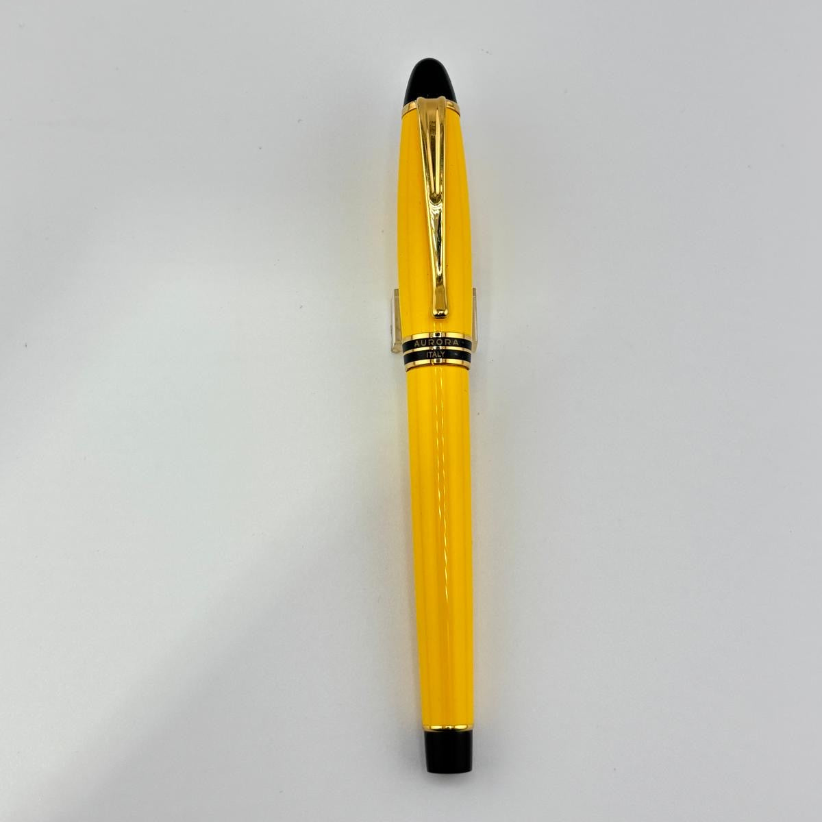 Aurora Ipsilon Resin Yellow Pen Set  - Fountain Pen Rollerball and Ballpoint
