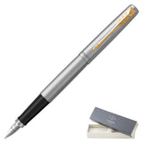Parker Jotter Stainless Steel Gold Trim Fountain Pen