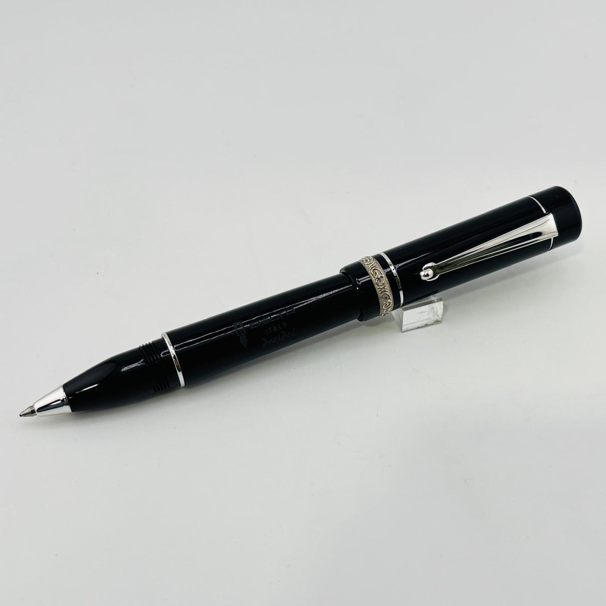 Delta Hanukkah Dreidel  Black - Rollerball Pen