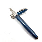 Visconti Salvador Dali Melting Clock Marbled Blue Fountain Pen