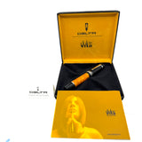 Delta - The Original Oversized DolceVita Sterling Silver Trim Fountain Pen - Extra Fine 18kt Gold Nib