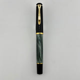Pelikan M200 Green Marble Black cap   - Fountain Pen