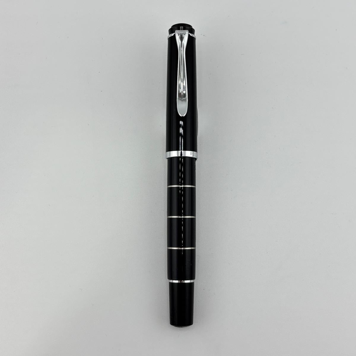 Pelikan M215 Black with silver rings   - Fountain Pen