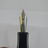 Loiminchay Junior Qing Long Black Resin Fountain Pen - Medium 18kt Gold  Nib