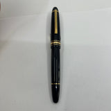 Montblanc Meisterstuck Black Resin #147 LeGrand Traveler  Fountain Pen - Medium 14kt Gold  Nib