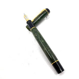 Parker Centennial (Largest Size) Duofold Jade (Grayish Green Marble) Fountain Pen