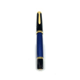Pelikan M800 Early Blue Striped Fountain Pen with Rare 3B "Triple Broad" Semi-Flex 18kt Gold "PF" Nib