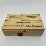 Waterman French Bi-Centennial LeMans Set - #100 Fountain Pen & Matching Ballpoint - Extra Fine 18 Kt Gold Nib