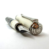 Pelikan M910 White Toledo  Fountain Pen - Fine 18kt Gold Nib