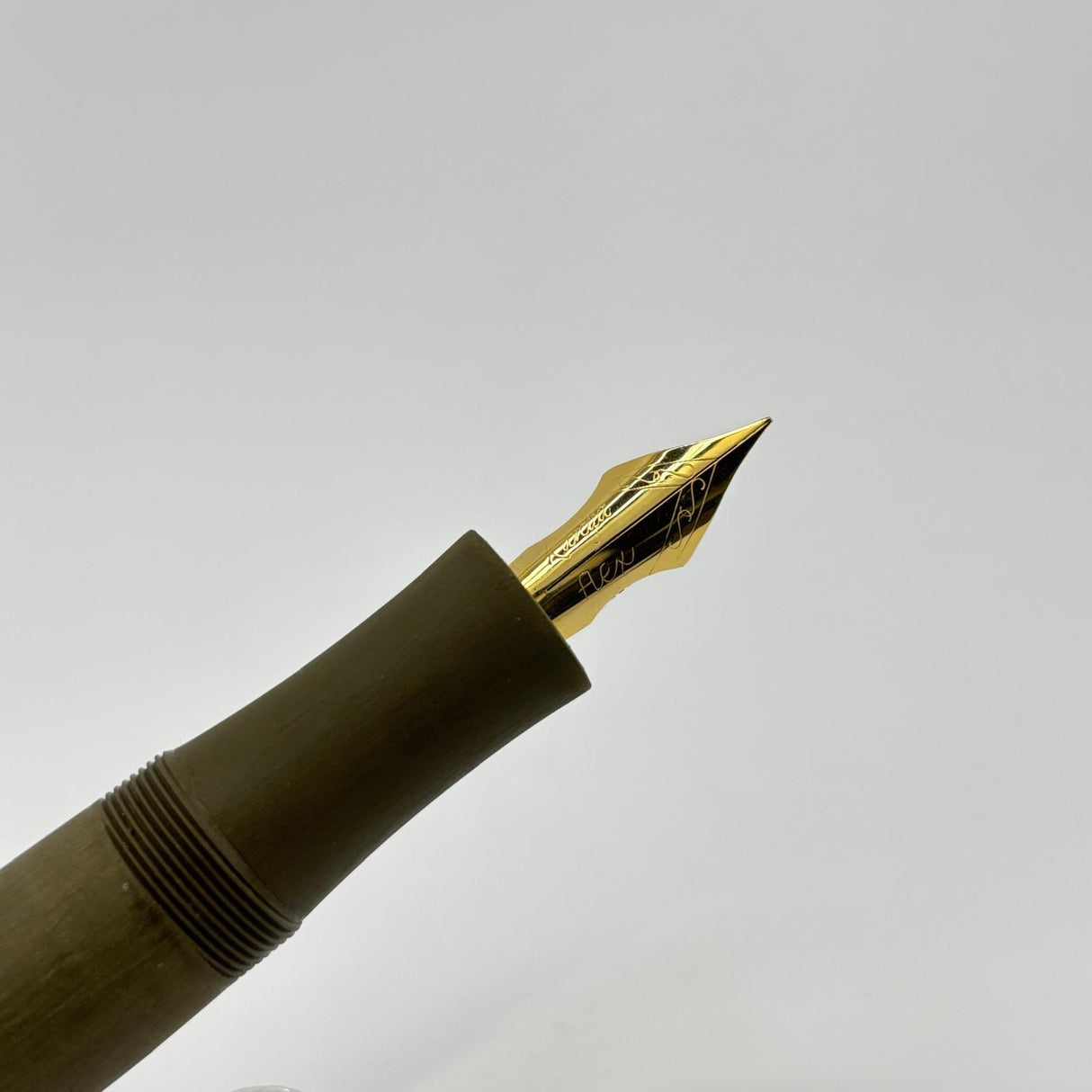 Ranga India Giant Torpedo Green unpolished ebonite  - Fountain Pen