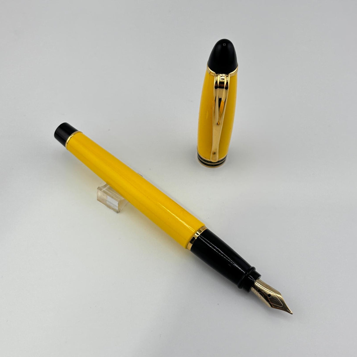 Aurora Ipsilon Resin Yellow Pen Set  - Fountain Pen Rollerball and Ballpoint
