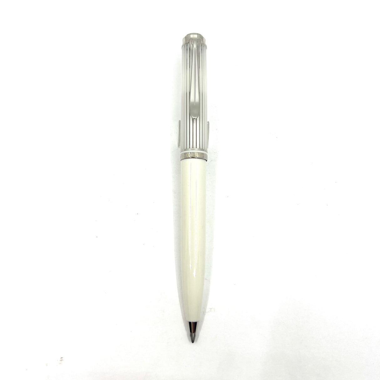 Pelikan K605 White Transparent Striped Ballpoint Pen