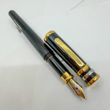 Cartier Black Trinity Fountain Pen - Medium 18kt Gold Nib