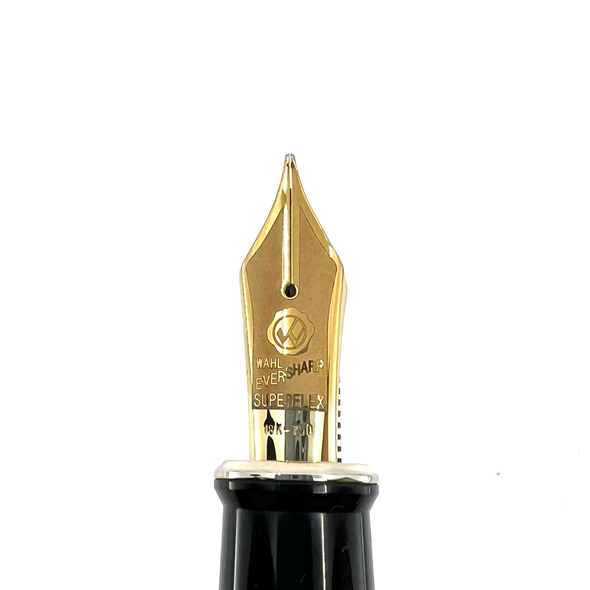 Wahl Eversharp Red Flamenco Decoband Oversized Fountain Pen - Superflex Medium #8 Size 18kt Gold Nib