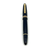 Montblanc Meisterstuck Black Resin 146 LeGrand Fountain Pen  - Fine 14kt  Gold Nib