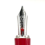 Signum (Italy) Red & Black Fountain Pen  - Broad 18kt Gold Nib