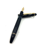 Montblanc Meisterstuck Black Resin 146 LeGrand Fountain Pen-Semi-Flex Fine 14kt Gold Nib